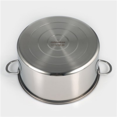 Кастрюля Доляна «Грейт», 9 л, индукция, нержавеющая сталь