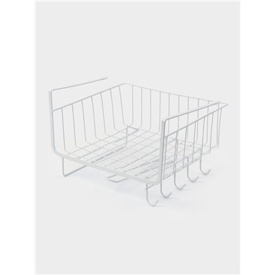 Корзина подвесная Доляна, 29×25×19.5 см, белая