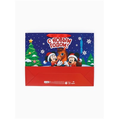 Пакет подарочный «С Новым годом!», L 31×40×11.5 см