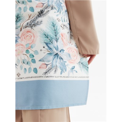 Фартук новогодний «Этель» Christmas flowers 60×70 см, 100% хл, саржа 190 г/м²