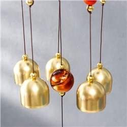 Музыка ветра колокольчики 5 шт. «Звезда песочная», металл, 47×8×8 см