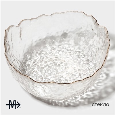 Салатник Magistro «Вулкан», 1.2 л, 20×9 см, стекло, прозрачный