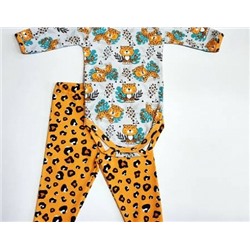 Костюм "Топотун" (боди длинный рукав + брючки на манжетах) (ИПК "Топотун")