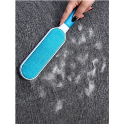 УЦЕНКА Щётка для удаления шерсти и волос с одежды и мебели с ручкой 33×7.5×5 см, цвет синий