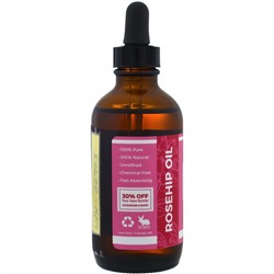 Leven Rose, На 100% чистое и органическое масло плодов шиповника, 118 мл (4 жидких унции)