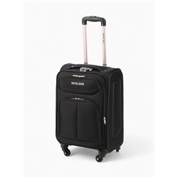 УЦЕНКА Чемодан на колёсах Royalbag маленький 46 л (S), на молнии, с увеличением, кодовый замок, 4 колеса, чёрный