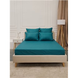 Простыня Микрофибра Страйп - Морская волна