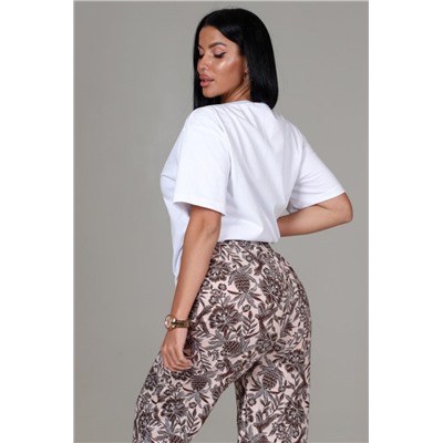 111 Пижама женская брюки (Бежевый)