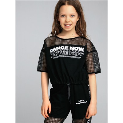 Фуфайка трикотажная для девочек (футболка)