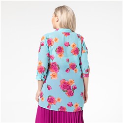 Туника, текстиль, голубой