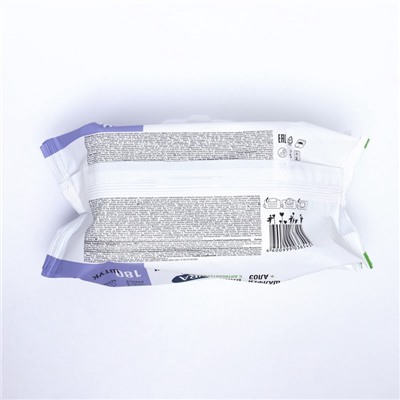 Влажные салфетки Aura family с антибактериальным эффектом big-pack 180 шт.