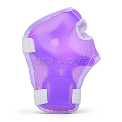 Ролики детские, размер M, фиолетовый (со шлемом и защитным снаряжением)