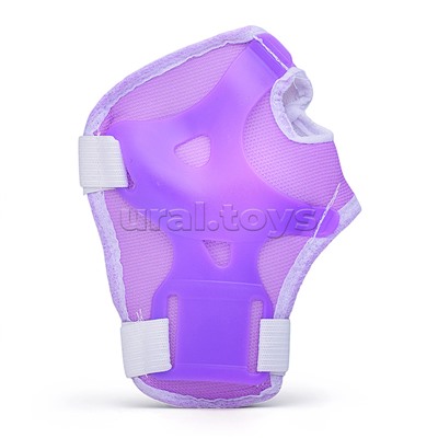 Ролики детские, размер M, фиолетовый (со шлемом и защитным снаряжением)