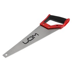 Ножовка по дереву ЛОМ, обрезиненная рукоятка, 7-8 TPI, 350 мм