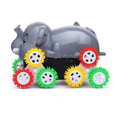 Машина "Слон" перевёртыш, на батарейках, в коробке