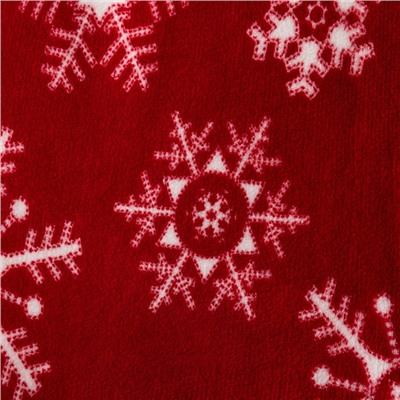 Плед Этель «Снежинки», 150×200 см, корал-флис