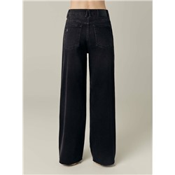 Plus size CONTE CON-718 Джинсы wide leg с эффектом потертости и необработанным краем