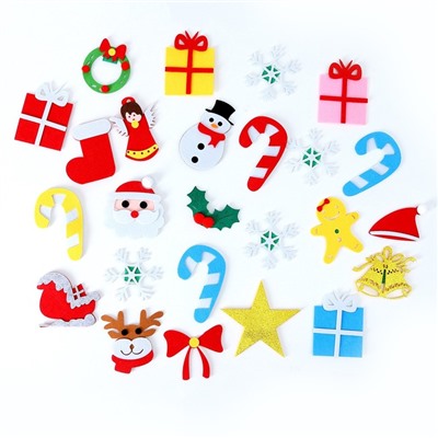 Набор для творчества «Ёлочка с золотой звездой» украшения на липучках