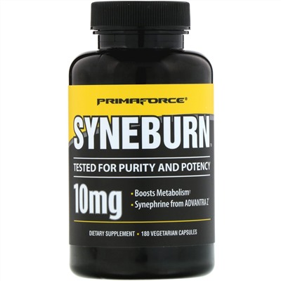 Primaforce, SYNEBURN, 10 мг, 180 вегетарианских капсул