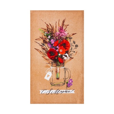 Подарочный набор кухонных полотенец «8 марта:Весенний праздник» 35×60 см - 2 шт.