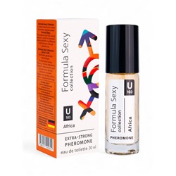 Туалетная вода женская с феромонами Formula Sexy collection Africa U103, 30 мл