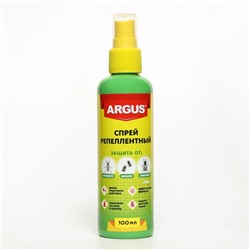 Спрей репеллентный от комаров, мошек, слепней, флакон "Argus",  100 мл