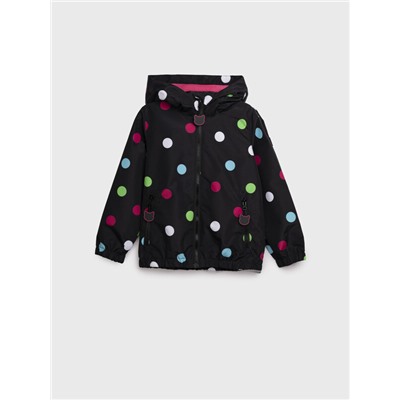 Куртка текстильная с полиуретановым покрытием для девочек (ветровка)