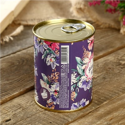 Носки женские в банке подарочные «Для любимой бабушки», белые