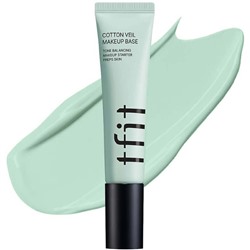 TFIT Тонирующая база под макияж Cotton Veil Makeup Base 01 Pure Green