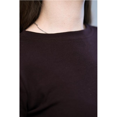 00001 лонгслив (Темный шоколад)