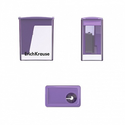 Точилка пласт. с контейнером  1 отв. City Mini, Pastel, ассорти (208052)