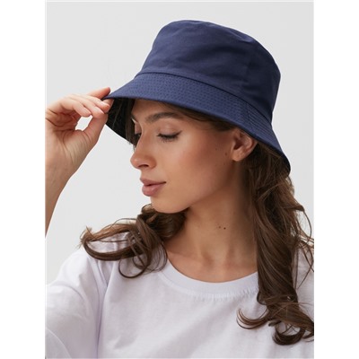 Панама двусторонняя унисекс MINAKU, цвет синий, чёрный, размер 56-58