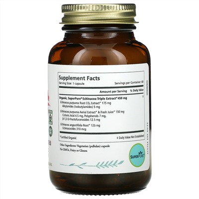Pure Synergy, SuperPure Echinacea, 60 Capsules