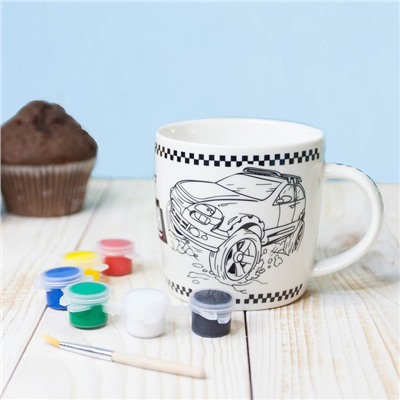 Набор кружка под раскраску «Чемпион», 300 мл, уценка