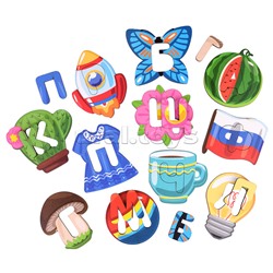 Пазлы зигзаг "Азбука" (деревянная)