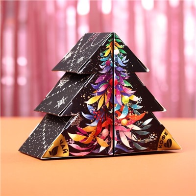 Подарочный набор новогодний «Счастья в новом году»: чай (50 г), кофе (50 г)