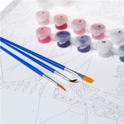 Картина по номерам с подрамником «Анна и Эльза», 30×40 см, Холодное сердце