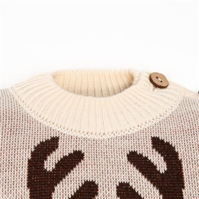 Костюм детский вязаный «Крошка Я. Олень», рост 68-74 см