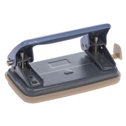 Дырокол на  12 л. металл "Рекорд" ассорти ,с линейкой 092222 Хатбер