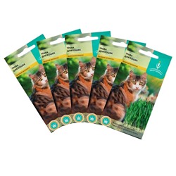 Семена Трава для кошек,набор 5 шт