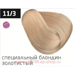 OLLIN PERFORMANCE 11/3 специальный блондин золотистый 60мл Перманентная крем-краска для волос