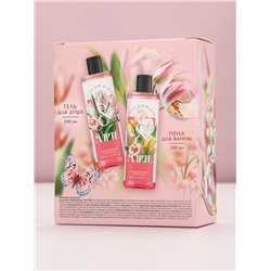 Подарочный набор косметики «8 марта: Самой прекрасной», гель для душа 200 мл и пена для ванны 200 мл, Чистое счастье