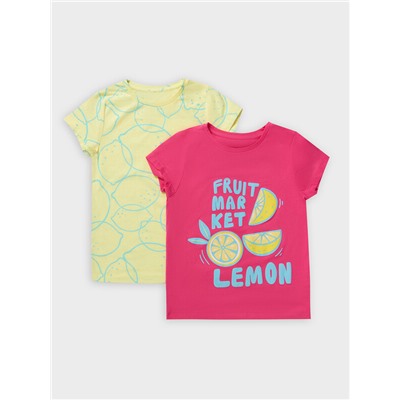 ФУТБОЛКА ДЛЯ ДЕВОЧЕК 2ШТ. 117892-2