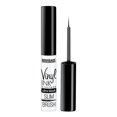 LUX visage Подводка д/глаз Vinyl INK ultra black (глянцевый финиш) ультра-черная /6