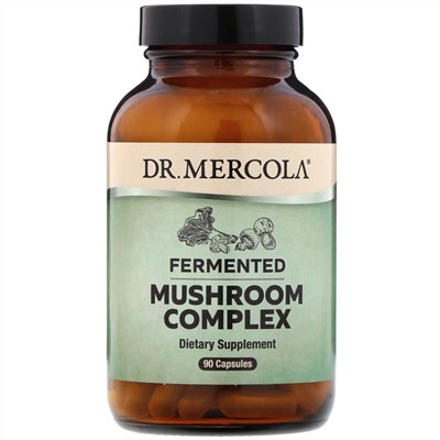 Dr. Mercola, Комплекс ферментированных грибов, 90 капсул