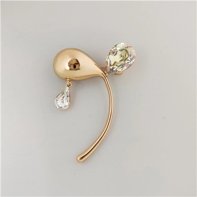 Брошь с кристаллами Swarovski