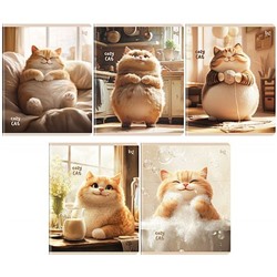 Тетрадь  48л клетка "УЮТНЫЙ КОТ" Т5ск48_вл 57629 BG