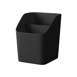 Подставка для письменных принадлежностей "Submarine Mini" Classic 8х10х8,5 см черная 2 отделения 61615 ErichKrause