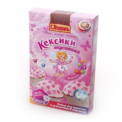 ПУДОВ Кексики вкусняшки сухая смесь 350 г