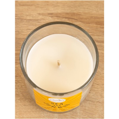 Свеча с кристаллом внутри Sea and Summer Vacation at Sea, 120 г, соевый воск, морской